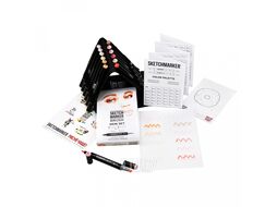 Маркер перм., худ. "Brush Skin Set" двусторонний, набор 12 шт. + сумка-органайзер Sketchmarker SMB-12SKIN