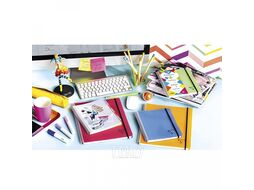Блокнот А4 210*297 мм, 80 л., в клетку "Linicolor" спираль сверху, ассорти Rhodia 328635C