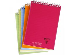 Блокнот А4 210*297 мм, 80 л., в клетку "Linicolor" спираль сверху, ассорти Rhodia 328635C
