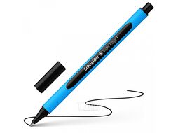Ручка шариковая "Slider Edge F" пласт., голубой/черный, стерж. черный Schneider 152001