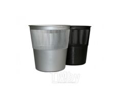 Урна для бумаг 10л, пласт., серый Юниопт 220453