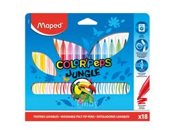 Фломастеры "Jungle" 18 шт. Maped 845421