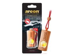 Ароматизатор FRESCO SPORT LUX NEW Silver бутылочка дерево AREON ARE-FGL02