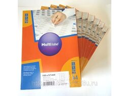 Самоклеящиеся этикетки 70х37 бел. 24/100 Multilabel 40700370