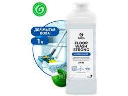Очиститель многоцелевой Floor wash strong: концентрированное щелочное моющее средство для мытья пола, для сильных загрязнений разбавлять из расчета 5 - 10 г/л воды, 5,6 кг GRASS 125193
