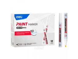 Маркер перм., на нитрокраске "Paint marker" 2 мм, черный Deli