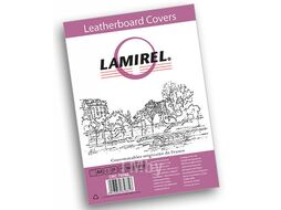 Обложка (перф.) картон под кожу белый 230г/м 100шт Lamirel Delta Fellowes LA-78685