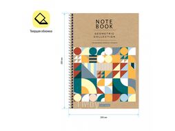 Тетрадь А4 80 л., клет. "Geometric collection" спираль сбоку, обл. карт., ассорти ArtSpace Тт4к80гр_47352