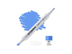 Маркер перм., худ. двусторонний, B92, голубой кристалл Sketchmarker SM-B92