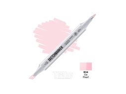 Маркер перм., худ. двусторонний, R34, жемчужный ледяной Sketchmarker SM-R34