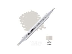 Маркер перм., худ. двусторонний, TG8, серый тонированный №8 Sketchmarker SM-TG8