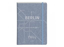 Блокнот А4 210*297 мм, 48 л., лин. "Jeans metro", деним, шитый, ассорти Rhodia 83532C