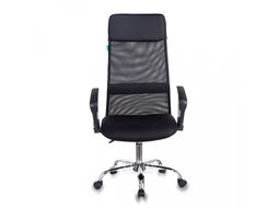 Кресло для руководителя Бюрократ KB-6N сетчатая ткань, черный, крестов. хром