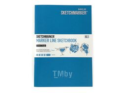 Скетчбук "marker line", 17.6*25 см,160г/м2, 16л., бирюзовый Sketchmarker MLSM/TURC