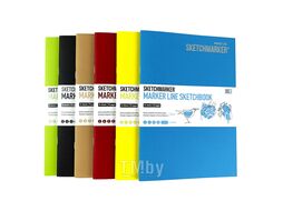 Скетчбук "marker line", 17.6*25 см,160г/м2, 16л., бирюзовый Sketchmarker MLSM/TURC