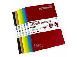 Скетчбук "marker line", 17.6*25 см,160г/м2, 16л., бирюзовый Sketchmarker MLSM/TURC
