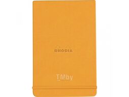 Блокнот А5 148*210 мм, 96 л., лин. "Rhodiarama Webnotepad", кожзам., тв. обл., на резинке, морская волна Rhodia 194388C