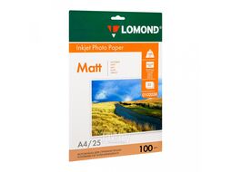 Фотобумага А4, 230 г/м, 25 л., матов., одностор. LOMOND 102050