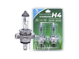 Лампа накаливания H4 12V60/55W P43T Standard (блистер 2шт) REKZIT REK-90046