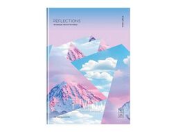Блокнот А4 80л бизнес "Reflections", клетка, тверд. обложка, глянцевая ламинация BG ББ4т80_лг 11083