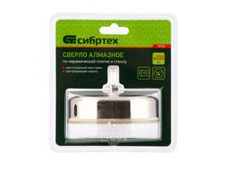 Сверло по керамической плитке и стеклу, 100 х 55 мм, 6 гр.хв-к, с центр. сверлом Сибртех 72733