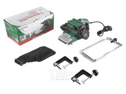 Шлиф.машинка ленточная Hammer Flex LSM800B 800Вт 120-290м/мин лента 75x457мм, рамка, струбцины 2шт