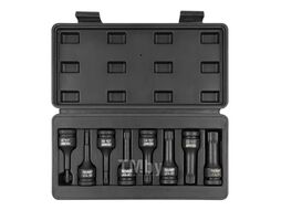 Набор головок-бит SPLINE ударных 8пр.,1/2" (M5, M6, M8, M10, M12, M14, M16, M18), в кейсе FORCEKRAFT FK-40811MPB