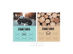 Блокнот А5 80л бизнес "Strong temper", клетка, тверд. обложка, глянцевая ламинация BG ББ5т80_лг 11161