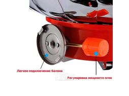 Портативная раскладная газовая плита (700˚С, 2.8кВт, 125г/ч) WMC TOOLS WMC-JD-208