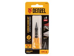 Борфреза по металлу твердосплавная, коническая, тип-M, 8 мм Denzel 72074