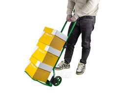 Тележка ручная складная с телескопической ручкой (г/п90кг, 420х420х1005мм - в разложенном полож., 280х420 - рабочая площадка, 150мм-d колес) RockFORCE RF-GZS90S