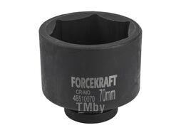 Головка ударная глубокая 1", 70мм (6гр) FORCEKRAFT FK-48510070