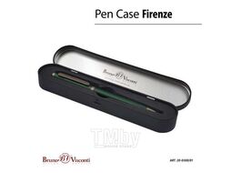 Ручка "FIRENZE" шарик.автомат.в футляре, 1.0мм, синяя, зеленый мет.корпус, черн.футляр Bruno Visconti 20-0300/01