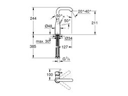 Смеситель для умывальника Grohe Essence New (23541001)