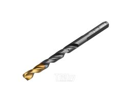 Сверло по металлу, 5 мм, HSS-Tin, Golden Tip, 10 шт. Denzel 717213