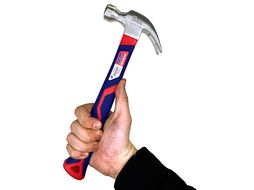 Молоток столярный с фиберглассовой рукояткой 225гр, WORKPRO WP241009