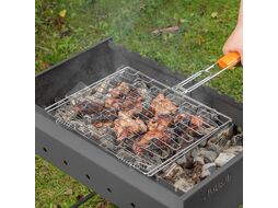 Решетка гриль 350x280 мм универсальная, эластичное плетение, хромир. PALISAD Camping 69551