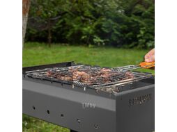 Решетка гриль 350x280 мм универсальная, эластичное плетение, хромир. PALISAD Camping 69551