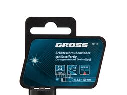 Отвертка SL5,5 x 100 мм, S2, трехкомпонентная рукоятка GROSS 12110