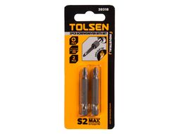 Набор вставок (бит) торцевых 1/4", Pozidriv, PZ2, 50 мм, 2 предмета TOLSEN TT20318