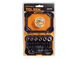 Набор вставок (бит) 1/4", PH, PZ, Hex, Torx, Slotted, TorxTR, 28 предметов TOLSEN TT20376