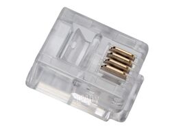 Коннектор RJ12 д/кабеля 4-ех контактный TWT TWT-PL12-6P4C/100
