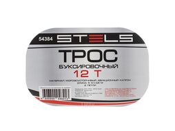 Трос буксировочный 12 тонн, 2 петли, сумка на молнии STELS 54384