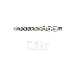 Набор глубоких торцевых головок 1/4" 12 гр. 3/16"-9/16" 10пр. на линейке Licota TBS-23002