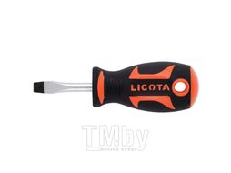 Отвертка профессиональная короткая SL6.5, 38 мм, LICOTA ASD-5303865
