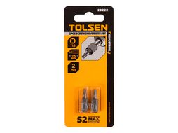 Набор вставок (бит) торцевых 1/4", Torx, T15, 25 мм, 2 предмета TOLSEN TT20222