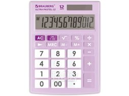 Калькулятор BRAUBERG Ultra Pastel-12-PR (250505)
