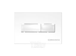 Инсталляция Eccellenza tecnica с белой кнопкой (прямоугольная) и унитазом Idevit Alfa Rimless с сиденьем Ultra 152.4.501.8088 + 152.7.320.088 + SETK3104-2616-001-1-6000