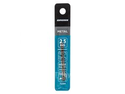 Сверло спиральное по металлу, 2,5 мм, HSS-Co, 2шт. GROSS 72304