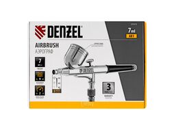 Аэрограф с верхним бачком AB1, 0.2/0.3/0.5 мм, 7 мл, 9 л/мин Denzel 57313
